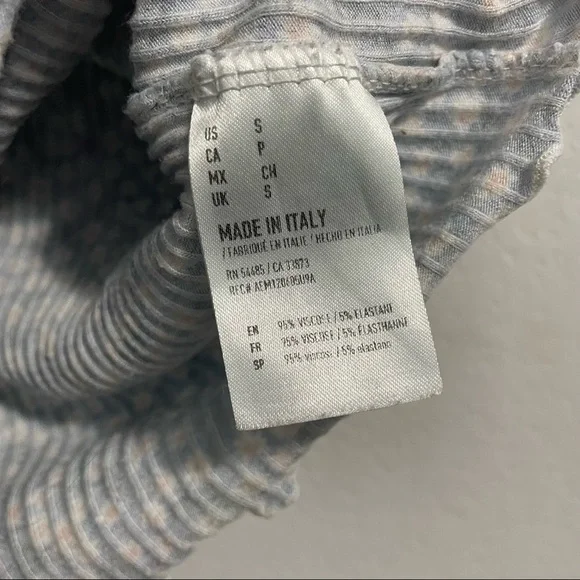 American Eagle Cropped Top Mini Flower Daisy Print Button Down Womens Small S - Picture 6 of 11